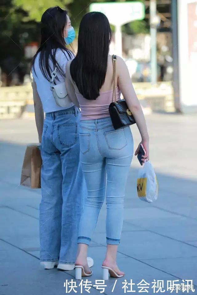 苗条|绰约多逸态，轻盈不自持，同样是牛仔裤穿搭对美的诠释却各有千秋