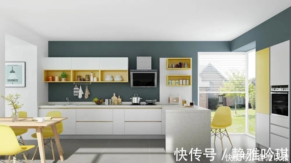 搭配|看上去一尘不染的厨房，大家都用了这几种配色~