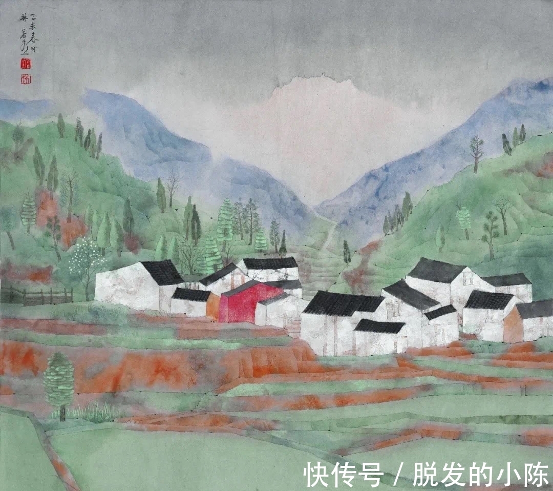 中国现代美术全集$林容生:开创“青绿山水”现代化风格,作品被国画研究院收藏