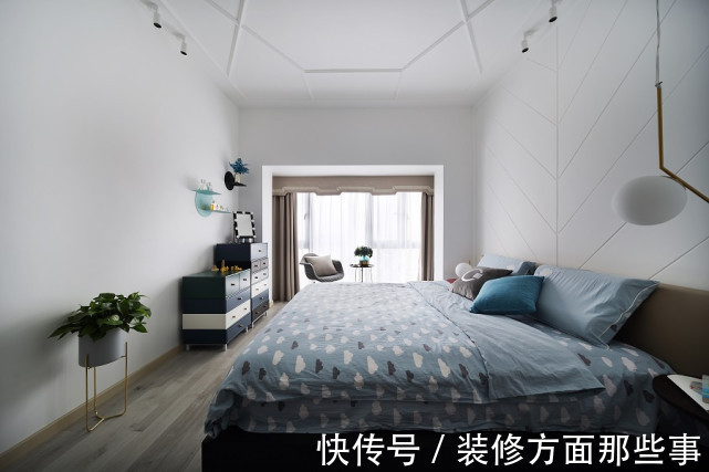 现代风|79平现代风二居室,在卧室静静地看书、喝茶,做一个有灵魂的人