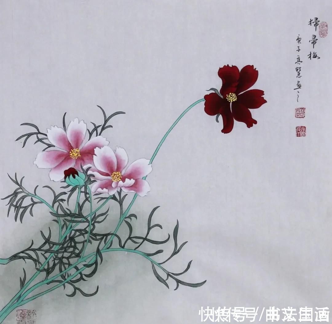 多福，静雅，牡丹，观海听涛，鸿运当头！书法定制国画收藏《多福，静雅，牡丹，观海听涛，鸿运当头》