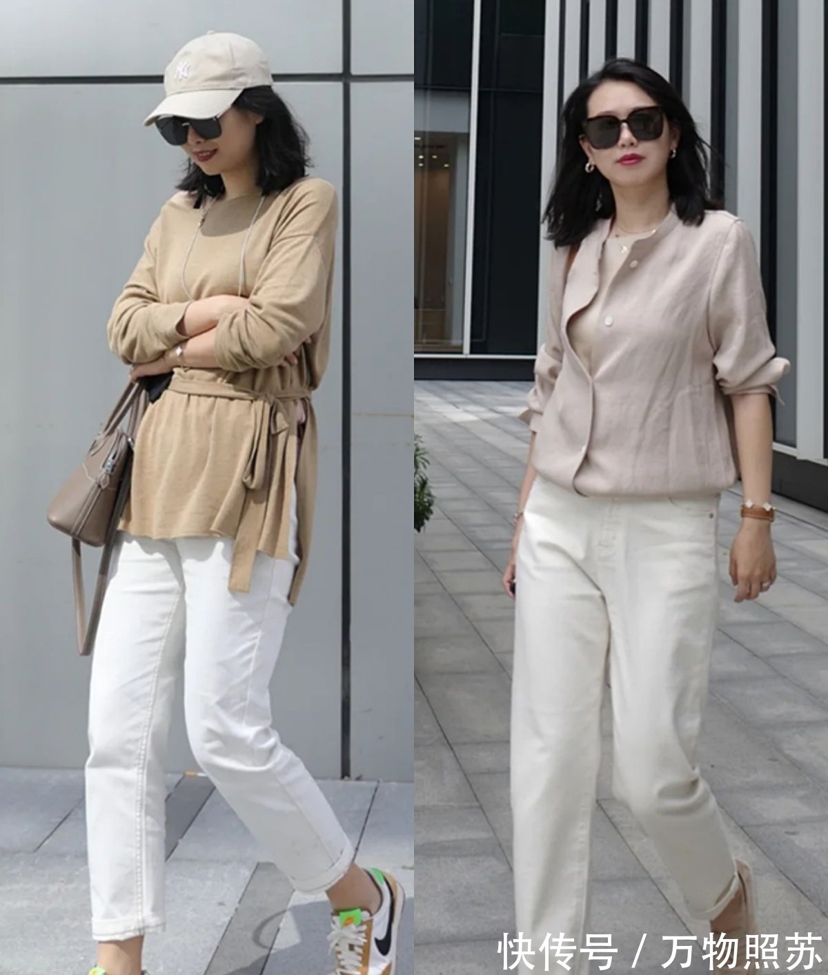 中年 这才是中年女性该有的打扮,九分裤+平底鞋,显瘦舒适又知性