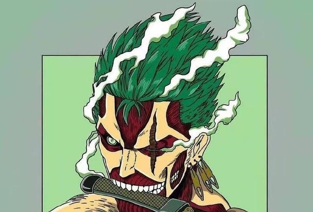 巨人与《海贼王》彩绘联动，山治化身进巨还抽烟，罗兵居然是锤巨