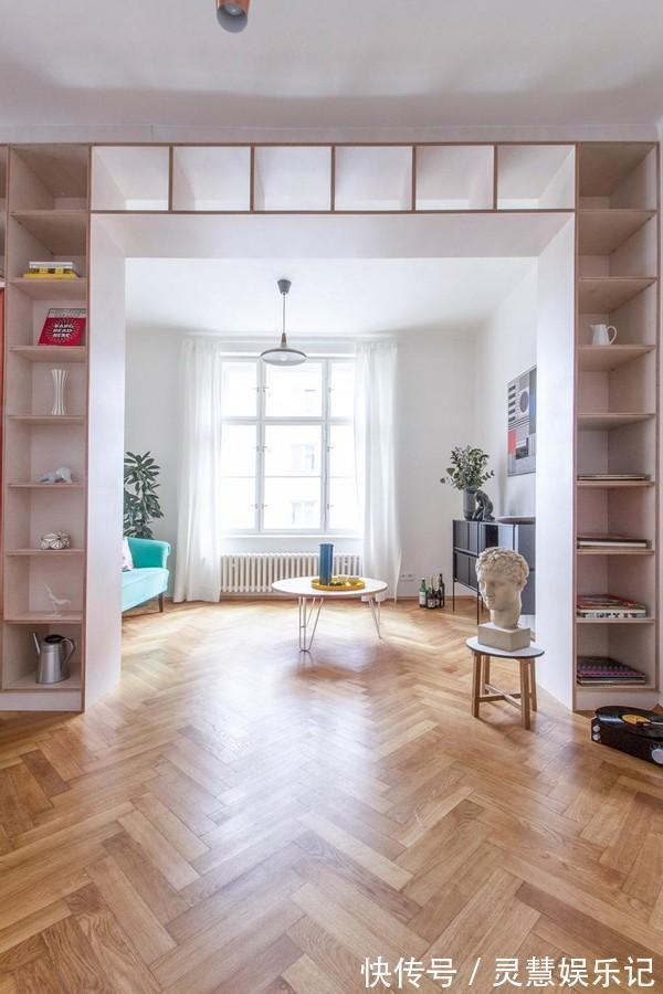 空间|这位90后小姐姐厉害了!到顶置物架做门洞设计,卧室用柜子当床