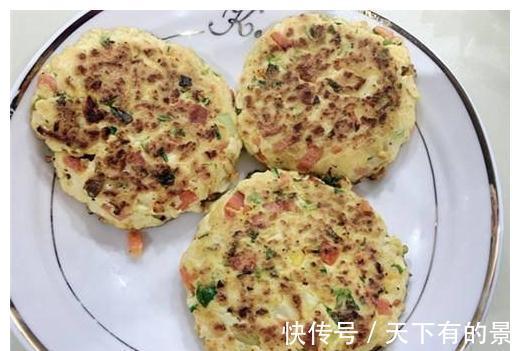 五香粉|豆腐不炖不煮,一搅一拌做成饼,外焦内软,弹滑香甜,美味!