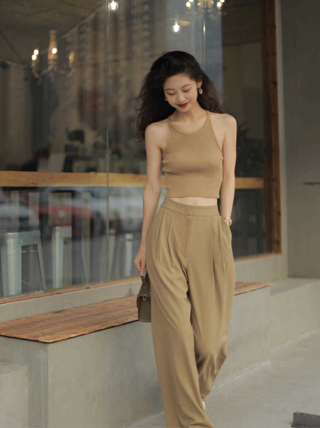 穿搭|3、40岁这样穿很高级,短袖搭配阔腿裤显高显瘦,减龄又洋气