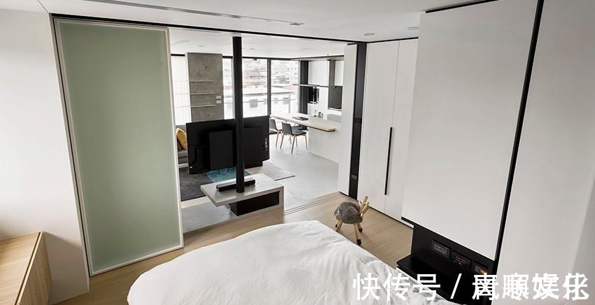 矮墙|实不相瞒,我早看不上传统电视墙了,换个可旋转的矮墙,人见人夸