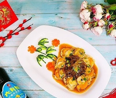 超市冻扇贝粉丝蒸多久