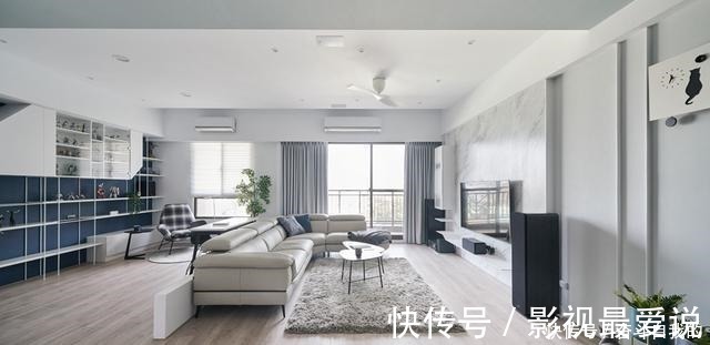 家和万事兴|这才是真正高级的家!客厅砸掉一面墙与书房二合一,住多久都不腻!