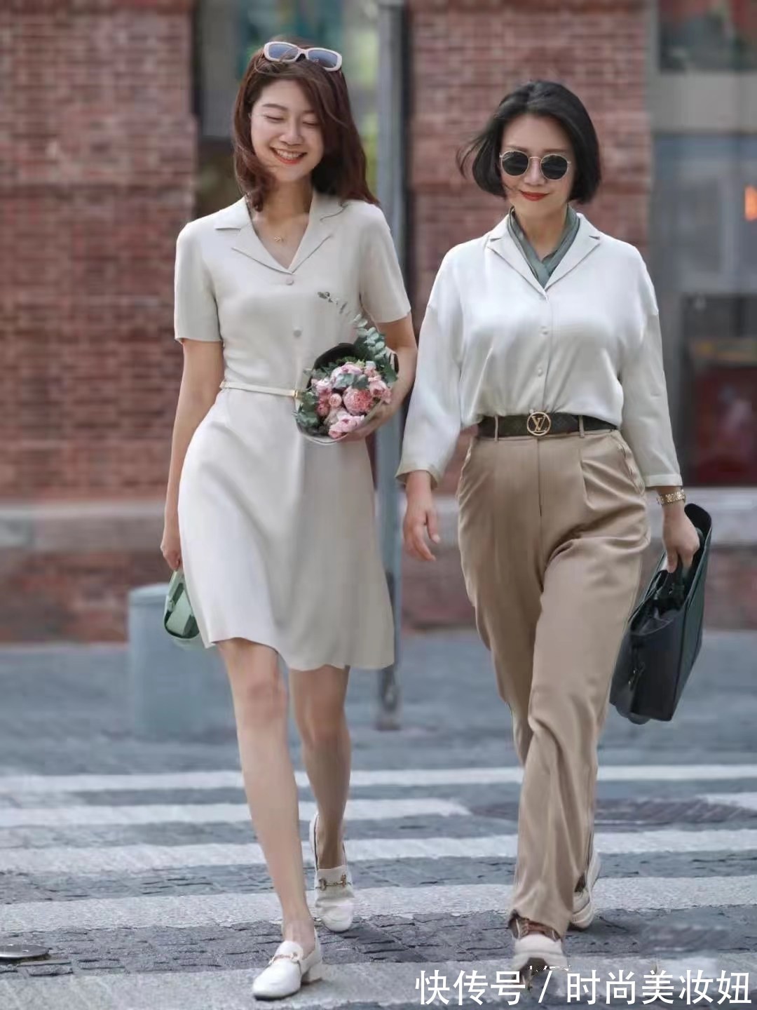平顶帽|50岁女人别总是穿“大妈”款,这位妈妈穿搭真高级,值得学习