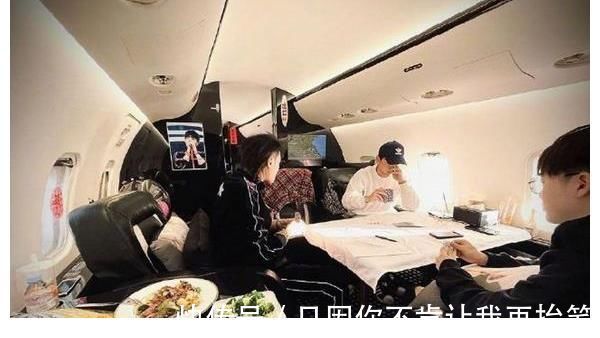 黄子韬高调晒私人飞机，在高空享受牛排大餐，宠物狗独享豪华座椅