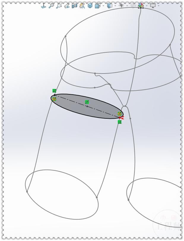 用SolidWorks画一条曲面裤子，此图曲线较多，比较复杂