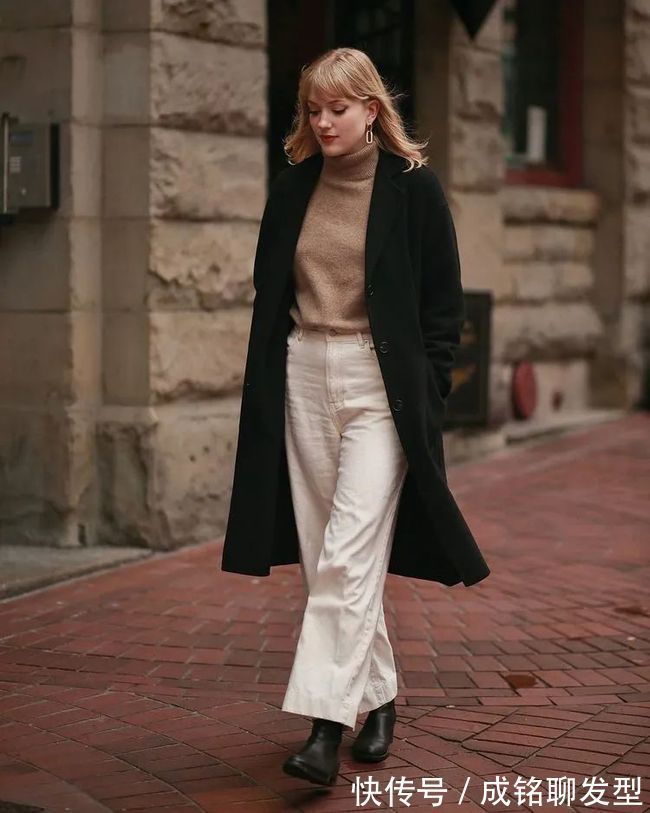 卫衣|知性又气质!大龄博主这几种大衣穿搭法,时尚减龄,适合中年女人