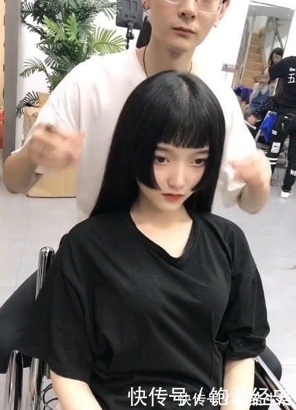 女孩|发型拯救一张脸,本来女孩一脸呆滞,剪完二次元流海秒变小仙女