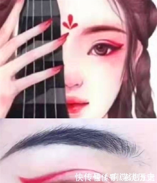 秋月|适合“汉服”的眼妆,秋月妆一般,碧水妆一般,看到粉翼妆:爱了