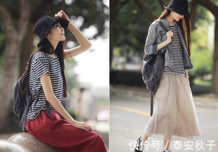 声色|夏末,气质的你穿上复古“条纹衫”:不动声色就很美、很高级!