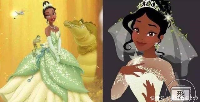 婚纱|当这五位迪士尼公主穿上婚纱，花木兰中国味十足，艾莎依然最美！