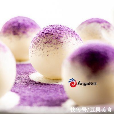 牛奶|3步搞定紫薯牛奶球！奶香浓郁！！孩子喜欢