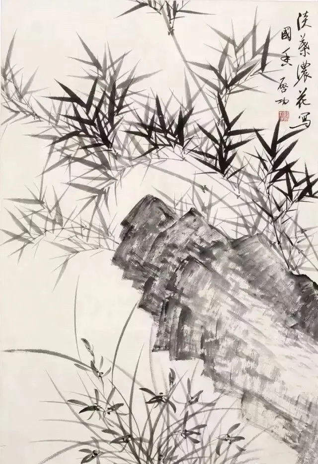 画竹@启功画竹大全,清秀至极!