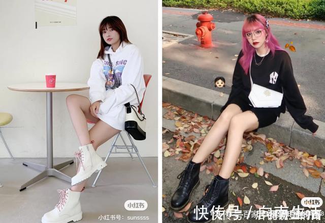马丁靴|初秋穿搭怎能少了马丁靴时髦又百搭,还很显腿长