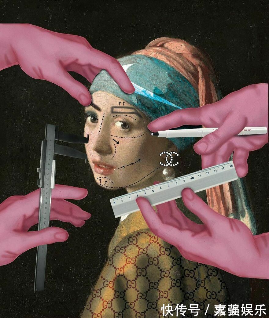 wada#古典油画里加了一个智能手机:几百年的代沟一下子消失了……