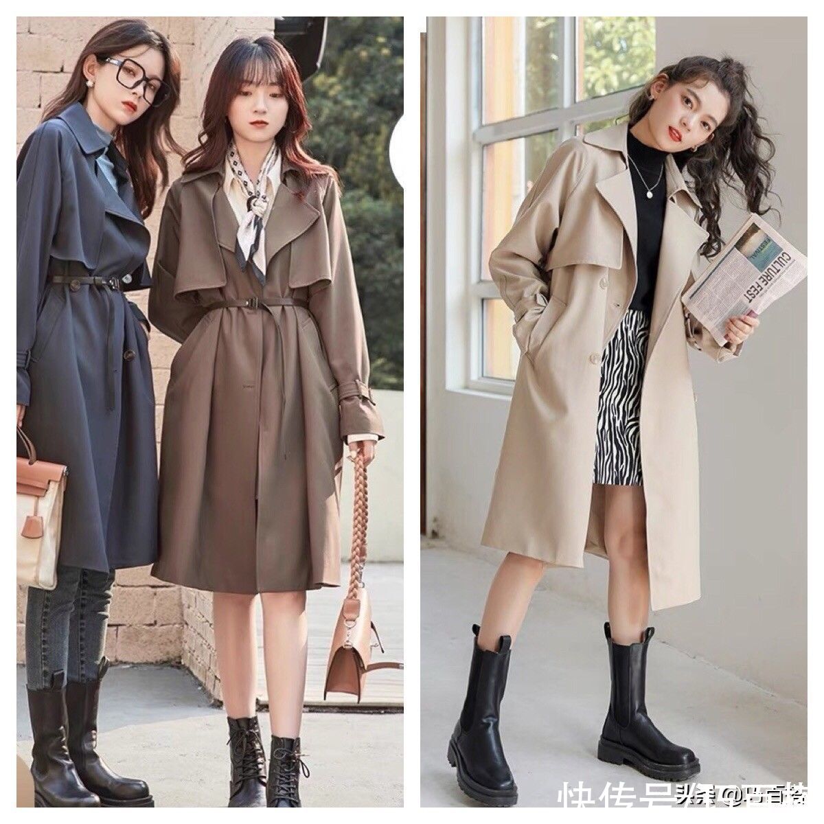 气质|风衣真是“外搭天花板”，高级的气质，显瘦的能力，一步到位
