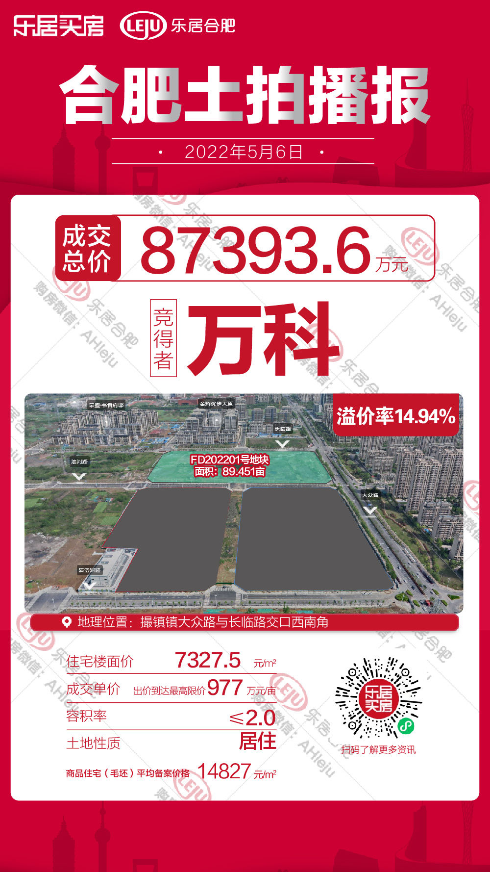 fd202201号|拿地仅10天！万科肥东FD202201号地块已有挖掘机进场