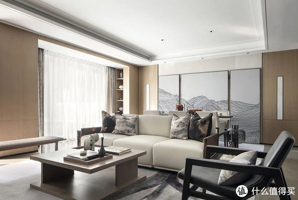 中式|河南小夫妻的318㎡别墅火了，入户诗意新中式，藏不住的高级感