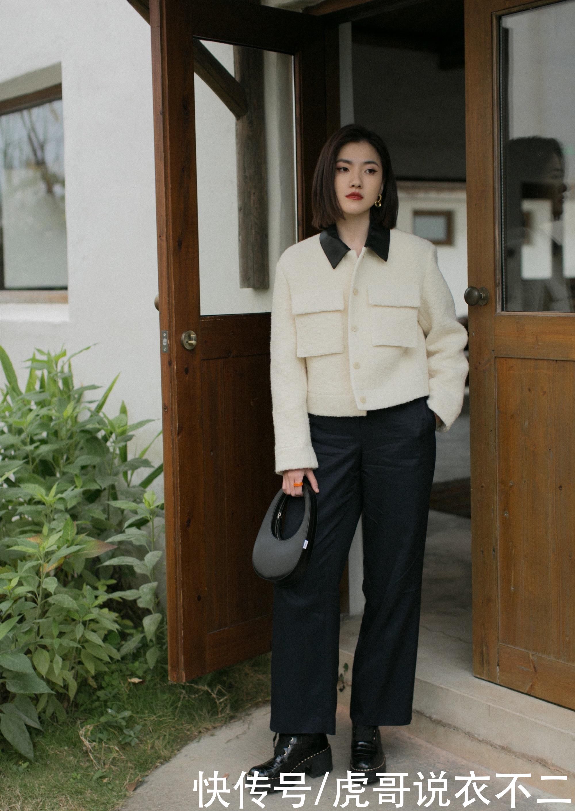 “穿腻了”大衣？早春可以尝试浪漫简约穿搭，比大衣更有气质