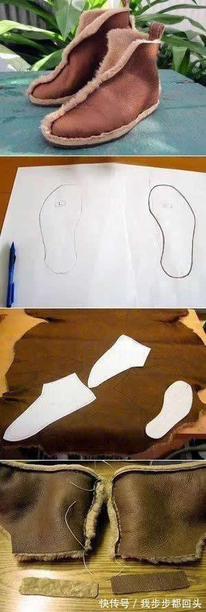 棉拖鞋 家里的旧衣服,别扔,给家人做几双拖鞋,穿着舒适又保暖!收藏