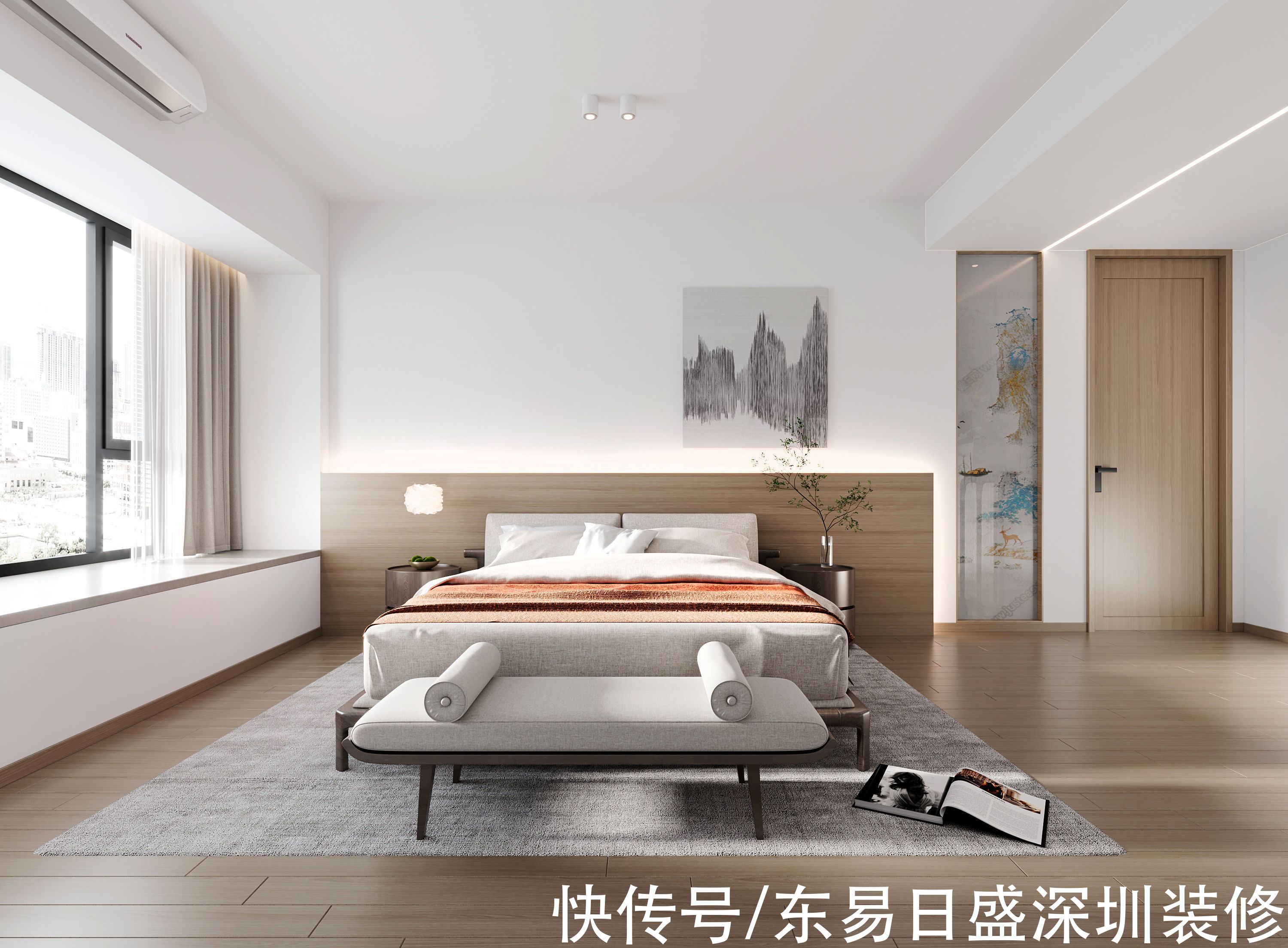 装修|深圳装修：295㎡公园大地极简+新中式，年轻人都爱的设计