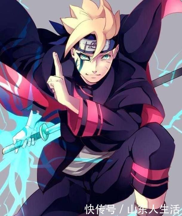 公开|博人大筒木形态公开,左净眼右轮回眼,背后浮现出他的影子