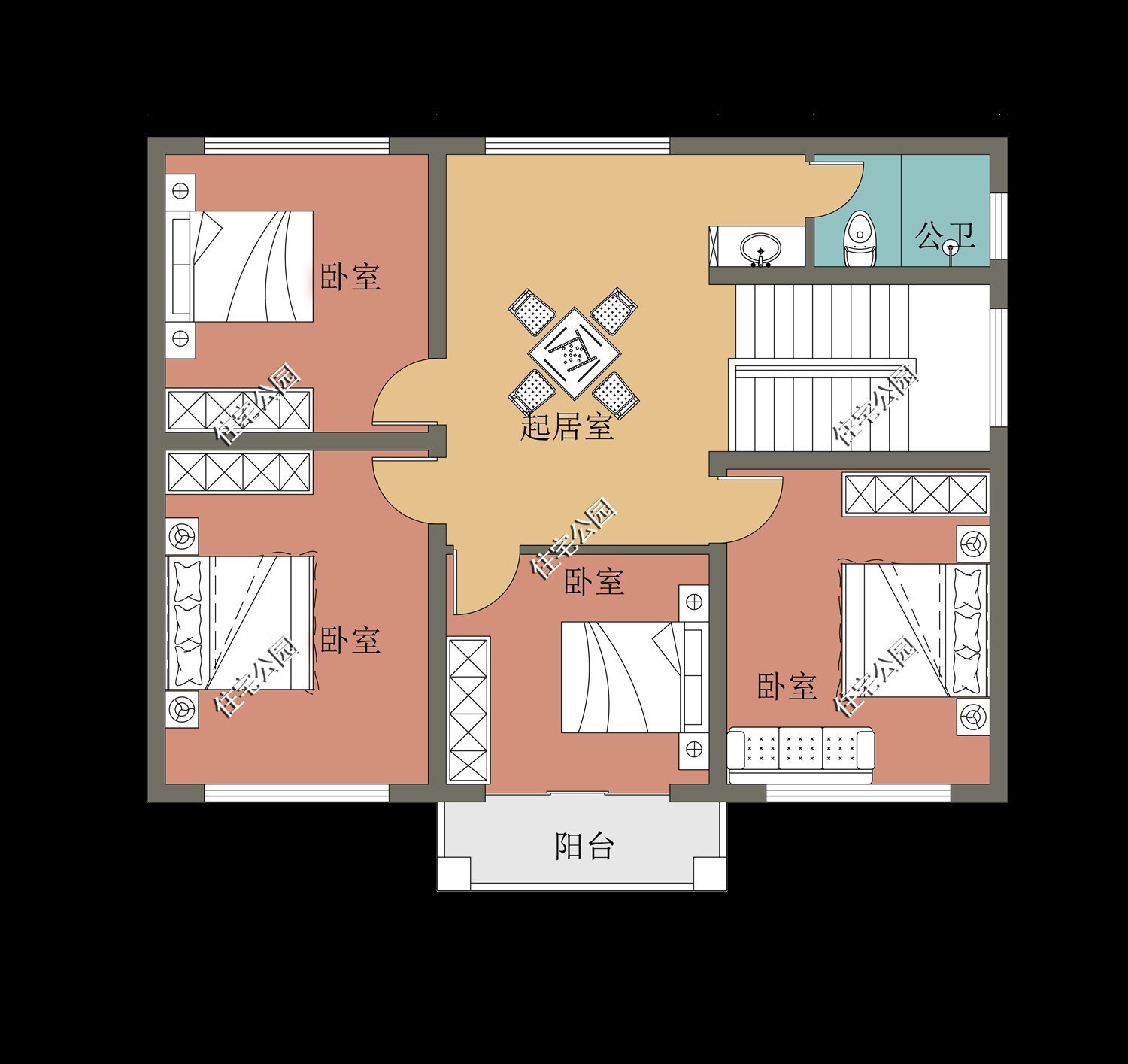 占地尺寸|终于找到20多万就能建的农村别墅图纸，10套户型你更喜欢哪一套？