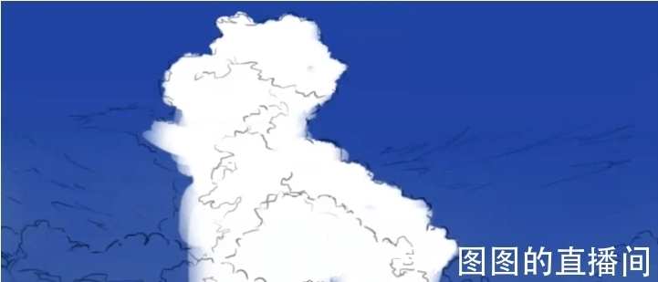 场景|动漫积雨云怎么画?教你场景动漫积雨云的画法教程!