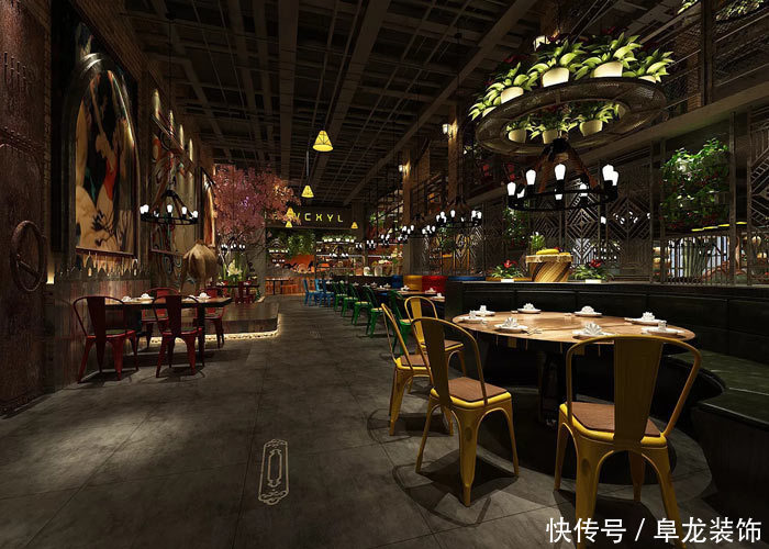 西域风情主题餐厅设计,西域风情工业风