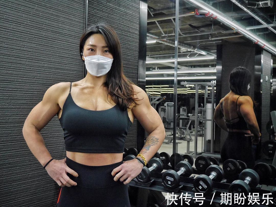 健身|韩国肌肉女，手臂肌肉不逊色任何一位男士，同时也不失女人的柔美