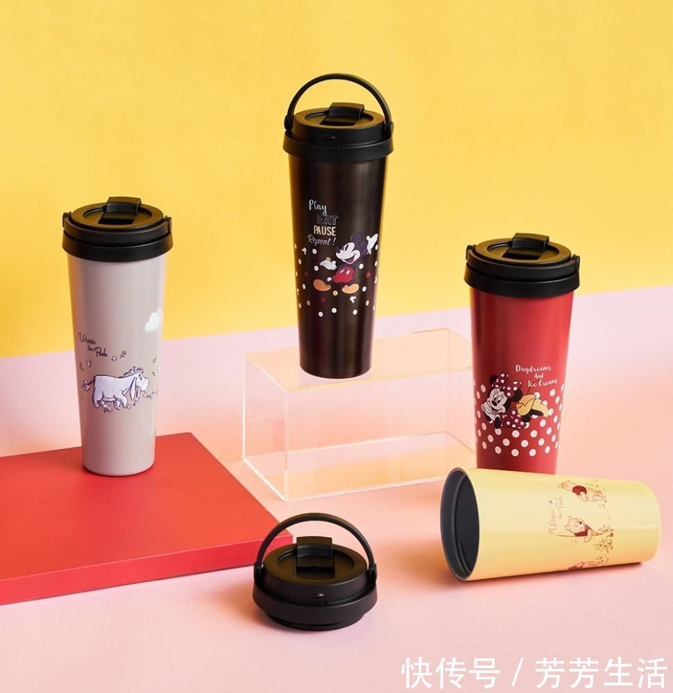 爱丽丝梦游仙境 迪士尼保温杯陪你过寒冬!米奇米妮姿势俏皮爱丽丝5款图案想全包
