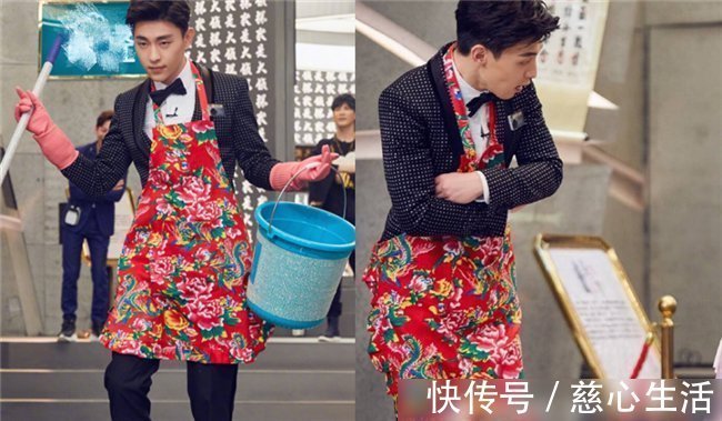 做饭|蔡徐坤穿围裙，李易峰穿围裙，王俊凯穿围裙，看到邓伦不厚道地笑了