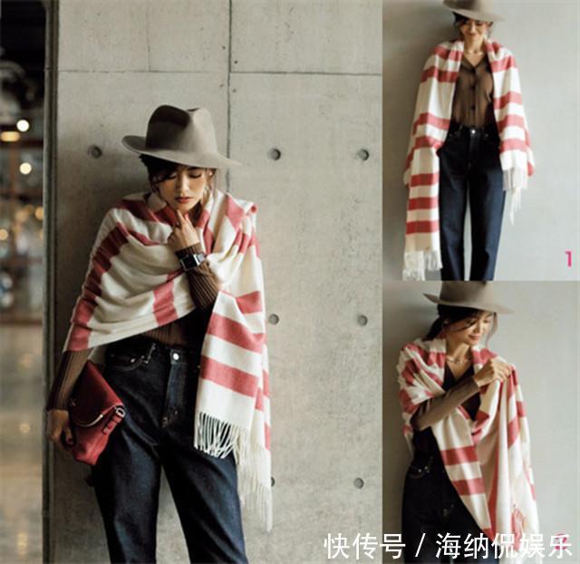 真服了日本女人会打扮,一条围巾戴出高级感,难怪冬日更迷人