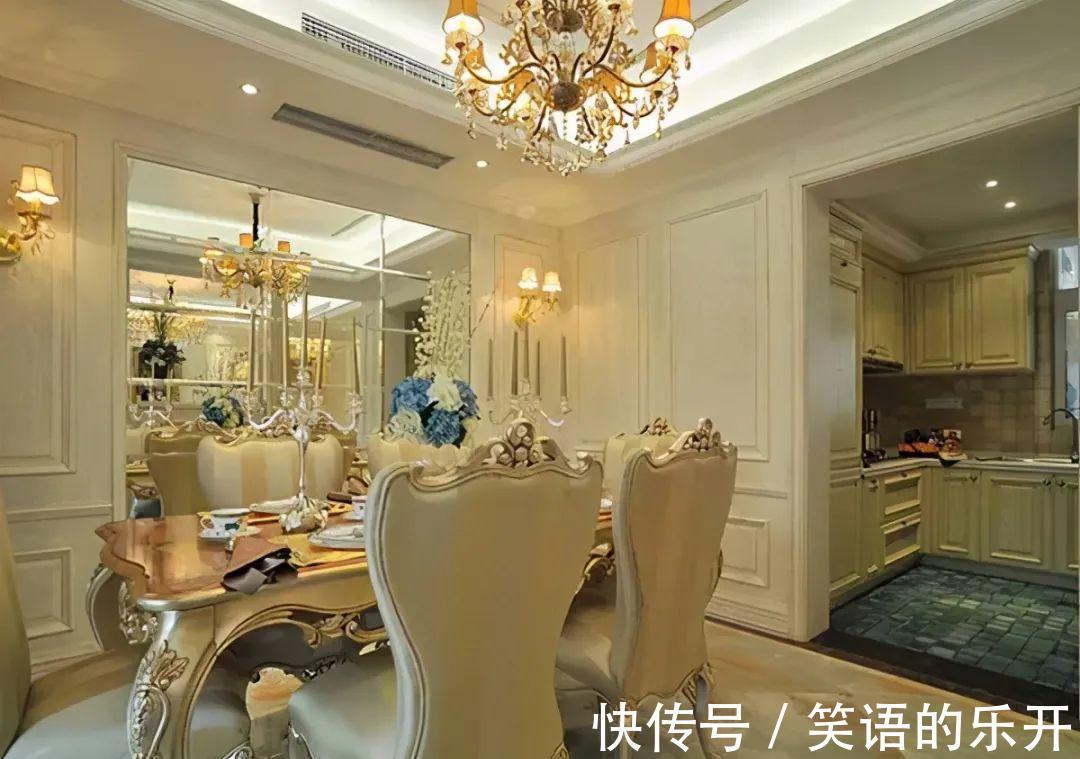 厨房|75平超强扩容术花园变厨房更显欧式奢华