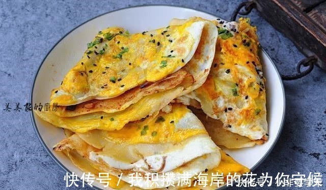 早餐|一个鸡蛋一勺粉，营养早餐并不难，金黄焦嫩，从此不吃早餐摊！
