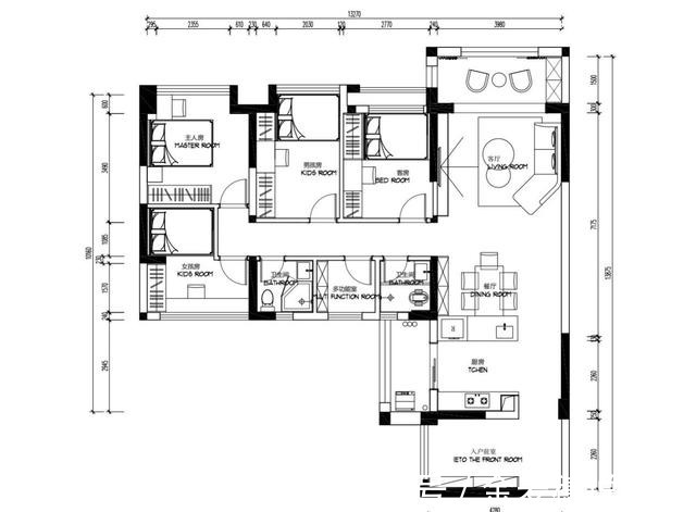 灰色调|特别时尚的现代风格平层,这个客厅可太有感觉了!