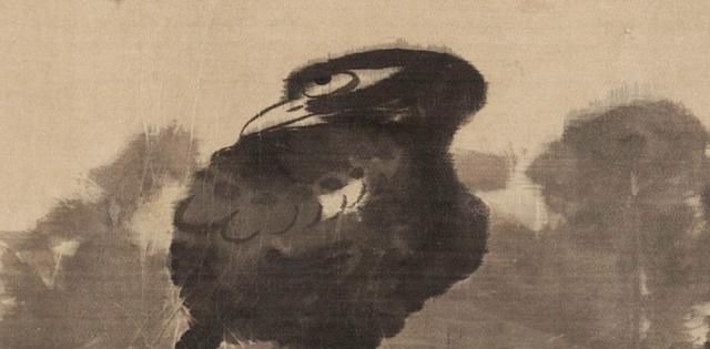 过来人!八大山人画了一只鸟,眼神忧郁,放大10倍,看懂的:都是过来人