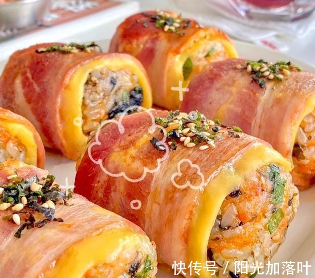 秋冬必备早餐，培根爆浆芝士饭团，一口满足！