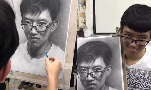 试卷@美术生“倒数第一”试卷走红,说好的自画像,与本人却相差甚远