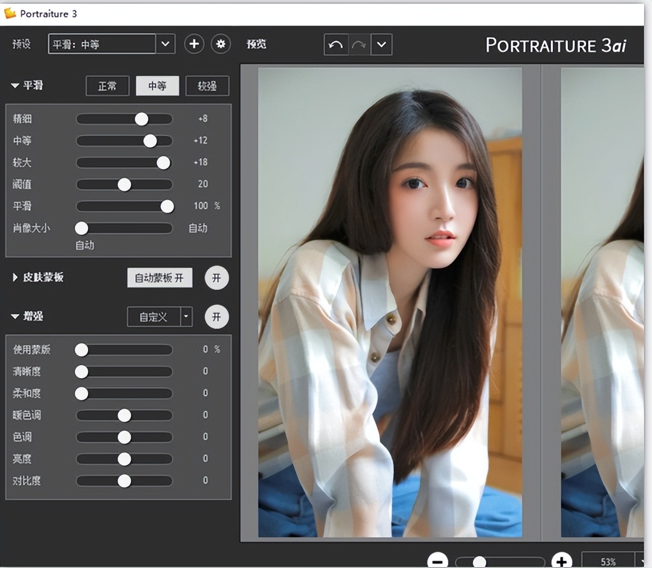 PS磨皮插件 Portraiture 3 v3.5.7中文汉化版X64支持PS2022-HEU8