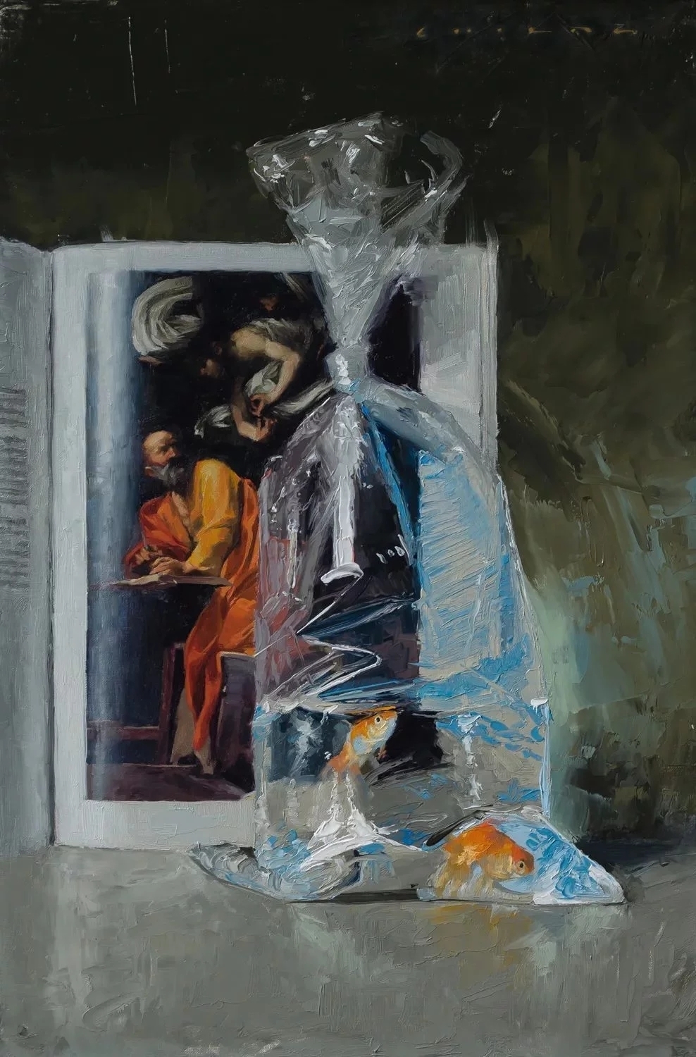 油画#每一幅肖像油画中,凯西·查尔兹都努力捕捉到人类形态的美