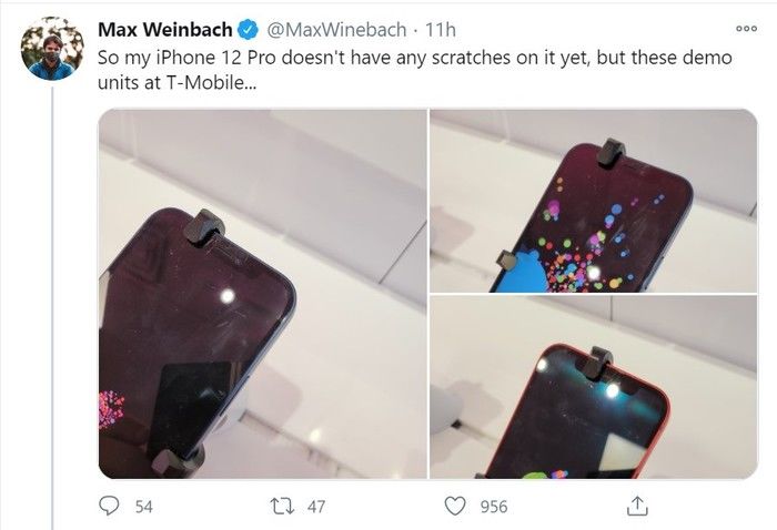 问题不断?用户反映iPhone 12屏幕出现划痕;苹果新Mac即将发布:搭载自研A14X/T芯片;《英雄联盟》手游正式开启公测|24小时最热 | 苹果