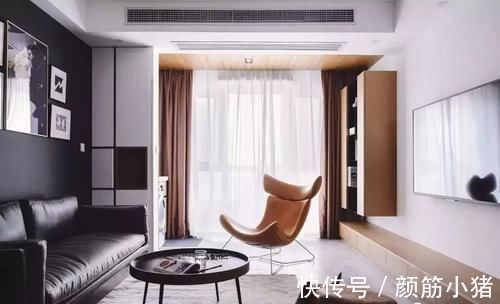 背景墙|15万装修110平三房,黑白灰经典配色,打造现代新居室