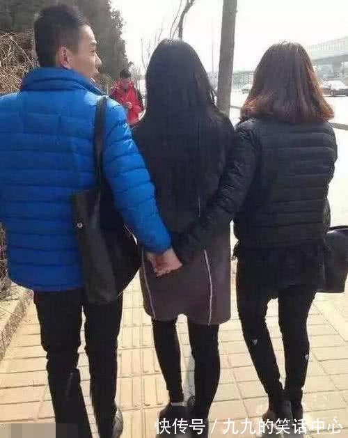 |搞笑GIF趣图:这大姨姐真不懂事,人家出门逛街,她非要当灯泡